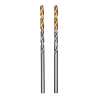 Сверло спиральное по металлу 3,2 x 65 мм, Р6М5, Golden Tip , 2шт. Denzel 718226