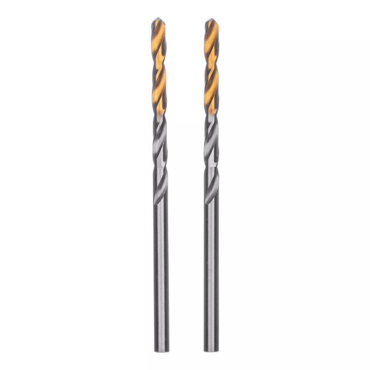 Сверло спиральное по металлу 3,2 x 65 мм, Р6М5, Golden Tip , 2шт. Denzel 718226 купить в Муравленко