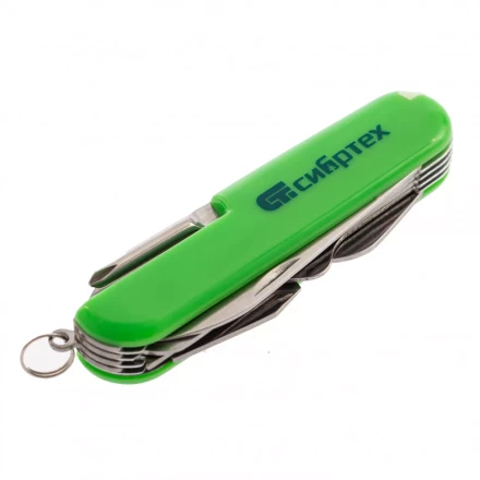 Нож многофункциональный компактный размер 15 функций 90 мм Сибртех 17626 купить в Муравленко