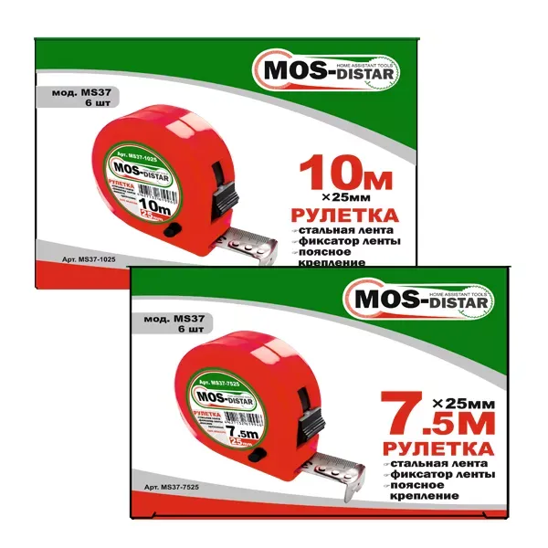 Рулетка измерительная MOS-DISTAR MS37-7525 купить в Муравленко