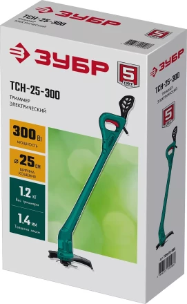 ЗУБР 300 Вт, ш/с 25 см, сетевой триммер (ТСН-25-300) купить в Муравленко