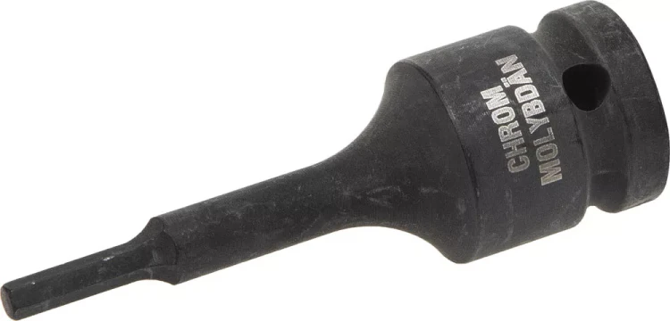 Торцовая головка KRAFTOOL "INDUSTRIE QUALITAT" ударная (1/2"), HEX, Cr-Mo, фосфатированная, H4 27950-04 купить в Муравленко