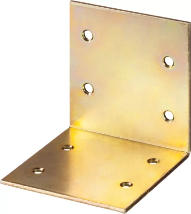 ЗУБР УМШ-2.0, 60 x 60 x 60 x 2 мм, желтый цинк, широкий мебельный уголок (31033-60) купить в Муравленко