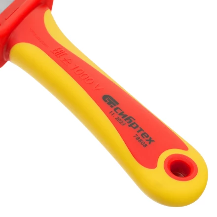 Нож диэлектрический Сибртех до 1000 В, для снятия оплетки электрокабелей 78808 купить в Муравленко