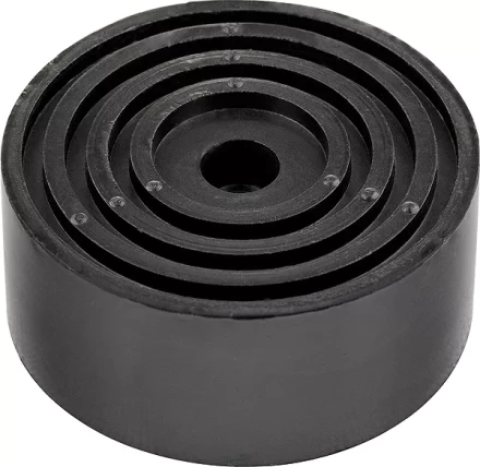 Резиновая опора для подкатного домкрата универсальная с увеличенной высотой 105x45 мм MATRIX Россия 50902 купить в Муравленко