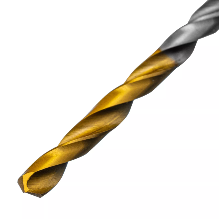 Сверло спиральное по металлу 3,5 x 70 мм, Р6М5, Golden Tip , 2шт. Denzel 718227 купить в Муравленко