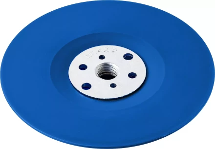 Тарелка опорная ЗУБР "ПРОФЕССИОНАЛ" пластиковая для УШМ под круг фибровый, М14, d=150мм 35775-150 купить в Муравленко