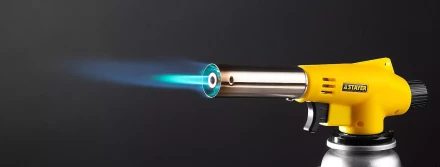 Газовая горелка &quot;MaxTerm&quot; на баллон, STAYER &quot;MASTER&quot; 55584, с пьезоподжигом, регулировка пламени, цанговое соединение, 1300С 55584 купить в Муравленко