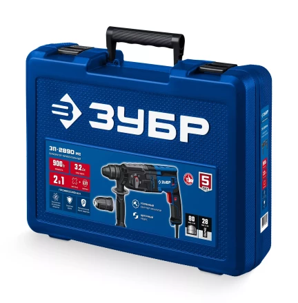 ЗУБР 28 мм, 900 Вт, перфоратор SDS Plus + БЗП, мет. корпус, Профессионал (ЗП-2890 МС) купить в Муравленко