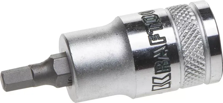 Торцовая бита-головка KRAFTOOL "INDUSTRIE QUALITAT", материал S2, HEX, сатинированная, 1/2", H5 27908-05_z01 купить в Муравленко