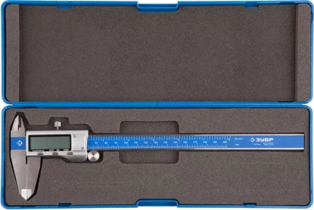 Штангенциркуль ЗУБР &quot;ЭКСПЕРТ&quot;, ШЦЦ-I-200-0,01,цифровой, нерж. сталь, металлический корпус,200мм, шаг измерения 0,01мм 34463-200 купить в Муравленко