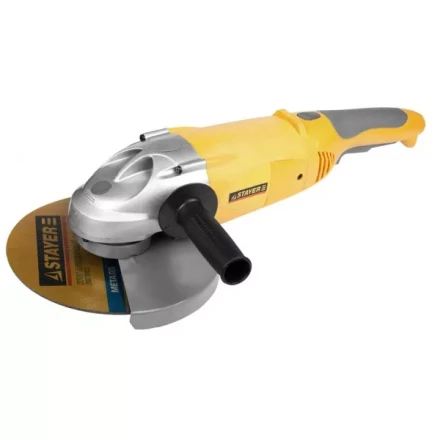 Машина STAYER углошлифовальная, дополнительная рукоятка, ключ, 230мм, 6000об/мин, 2100Вт SAG-230-2100 купить в Муравленко
