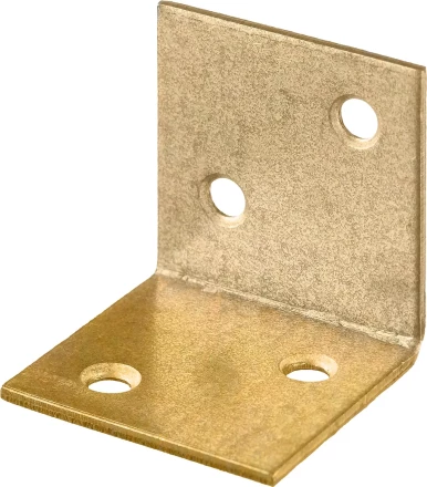 ЗУБР УМШ-2.0, 25 x 25 x 25 x 2 мм, желтый цинк, широкий мебельный уголок (31033-25) купить в Муравленко