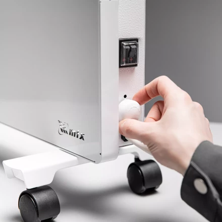 Конвектор электрический КМ-1500.2, 230 В, 1500 Вт, X-образный нагреватель, колеса, термостат // MTX 98125 купить в Муравленко