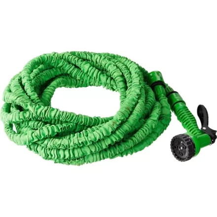 РОСТОК. Набор поливочный: Шланг удлиняющийся 22,5 м, распылитель пистолетный 7 поз., адаптер внеш 1/2&quot;x3/4&quot; 428498-22 купить в Муравленко