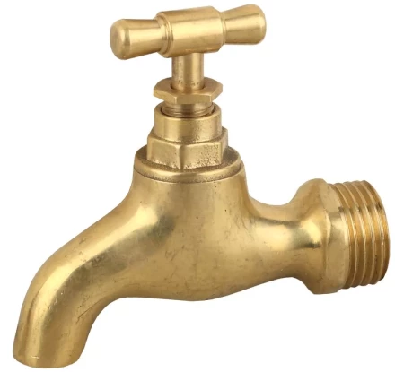 Кран ЗУБР сливной водоразборный, латунный, 1/2&quot; 51218-1/2 купить в Муравленко