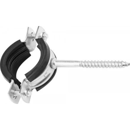 ЗУБР. Хомут трубный оцинкованный, с шурупом, 1", 100шт 37854-32-36-100 купить в Муравленко