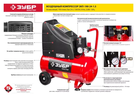 Компрессор воздушный ЗКП-190-24-1.5 серия МАСТЕР купить в Муравленко