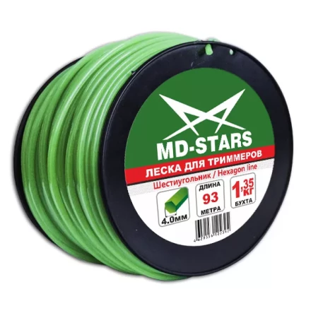 Леска для триммера HEXAGON LINE (шестиугольник) катушка 3,0ММХ165М купить в Муравленко