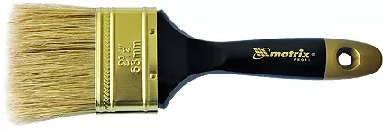 Кисть плоская &quot;Профи&quot; 3&quot; натуральная щетина деревянная ручка  MATRIX 83154 купить в Муравленко