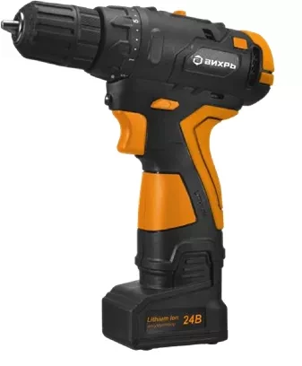 Дрель-шуруповерт аккумуляторная Вихрь ДА-18Л-2КУ/Б бесщеточный двигатель купить в Муравленко