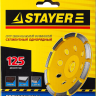 Чашка STAYER "PROFESSIONAL" алмазная сегментная однорядная, высота 22,2мм, 125мм 33382-125 купить в Муравленко