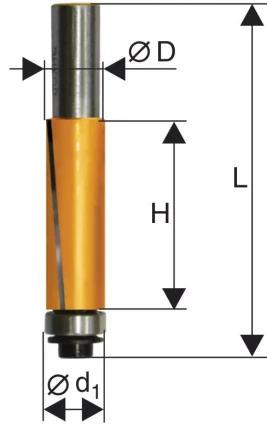 Фреза кромочная прямая ф19х256мм хв 8мм 10527 купить в Муравленко