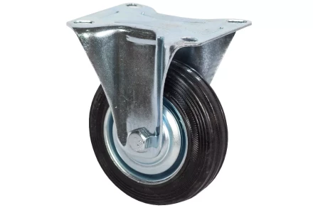 Аппаратное неповоротное колесо HITCH 75*22 резина черная FC92 (SZ084870) купить в Муравленко