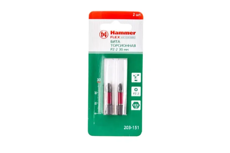 Бита HAMMER PZ2 30мм (2шт.) купить в Муравленко