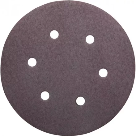 Круг шлифовальный URAGAN &quot;Универсальный водостойкий с покрытием стеарата цинка&quot; на липучке, 6 отв., P320, 150мм, 50шт 907-44113-320-50 купить в Муравленко
