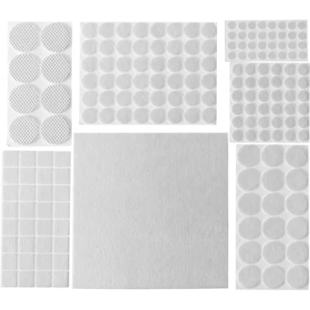 Набор STAYER &quot;COMFORT&quot;: Накладки самоклеящиеся на мебельные ножки, 175 шт, белые 40917-H175 купить в Муравленко