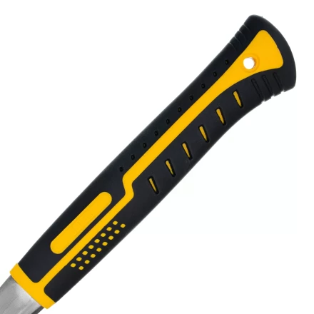 Молоток-гвоздодер 560 г Denzel 10424, цельнометаллический, двухкомпонентная рукоятка купить в Муравленко