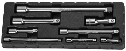 Удлинители набор 1/4&quot; 50-75-150мм    3/8&quot; 75-150мм   1/2&quot;DR 75-125-250мм  8 предметов  S28H08S Jonnesway 47298