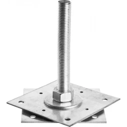 Анкер ЗУБР &quot;МАСТЕР&quot; регулируемый по высоте, 150х200х150мм, М24, 1шт 310265-150-24