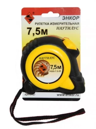 Рулетка 7,5м Наутилус Энкор 10167 купить в Муравленко