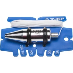 Отвес ЗУБР &quot;ЭКСПЕРТ&quot; строительный со шнуром и безопасным наконечником, 150 г 06347-15_z01