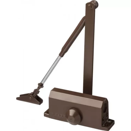 Доводчик дверной ЗУБР &quot;ПРОФЕССИОНАЛ&quot;, для дверей массой до 80 кг, цвет коричневый 37912-80 купить в Муравленко