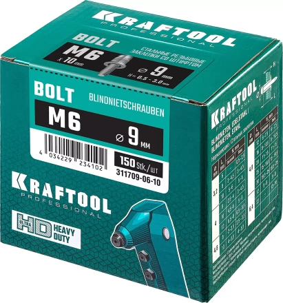 Заклепки винтовые KRAFTOOL 311709-06-10 купить в Муравленко