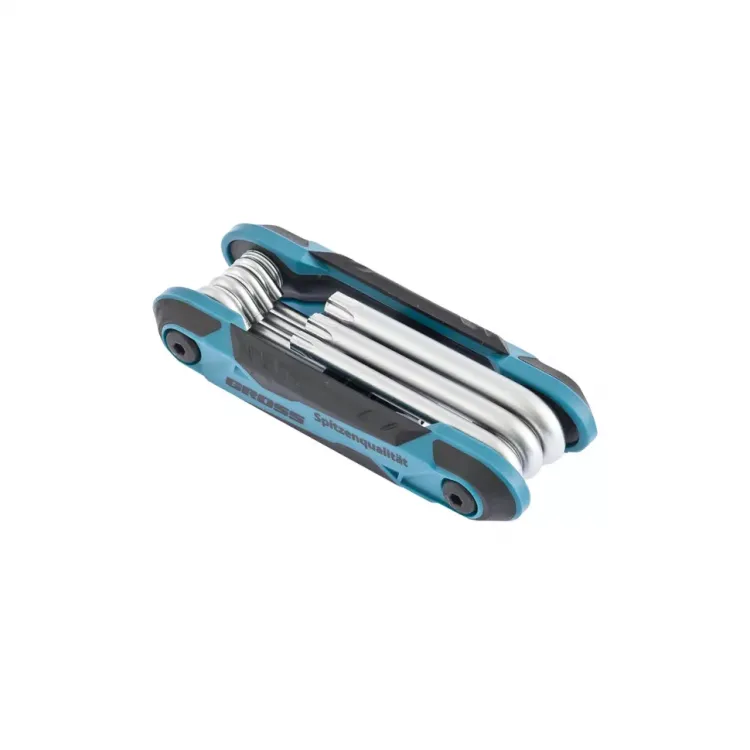 Набор ключей имбусовых Tamper-Torx TT10-TT40 CrV складные 7 шт Gross 16413 купить в Муравленко