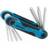 Набор ключей имбусовых Tamper-Torx TT10-TT40 CrV складные 7 шт Gross 16413 купить в Муравленко
