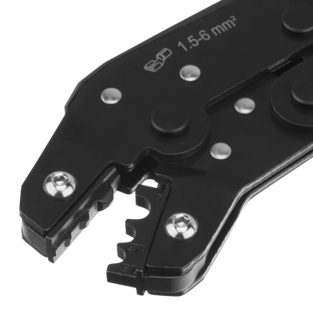 Клещи для обжима неизолированных наконечников НК и НВ, разъемов РП, 1,5 - 6 мм2 Denzel 17746 купить в Муравленко