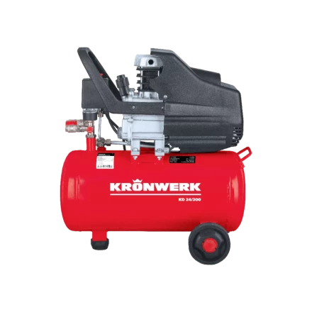 Компрессор воздушный Kronwerk KD 24/200, 1,5 кВт, 198 л/мин, 24 л, 58041 купить в Муравленко