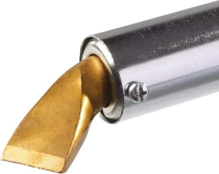 Паяльник, ЗУБР &quot;МАСТЕР&quot; 55303-300, с выключателем, деревянной рукояткой и долговечным жалом, 300Вт, клин 55303-300 купить в Муравленко