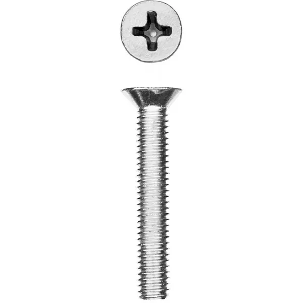 Винт DIN 965, M5 x 40 мм, 6 шт, кл. пр. 4.8, оцинкованный, ЗУБР 303116-05-040 купить в Муравленко