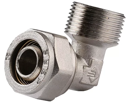 Уголок ЗУБР с наружной резьбой, цанга-штуцер, 3/4&quot;х20х2,0 мм, никель 51409-20-3/4 купить в Муравленко