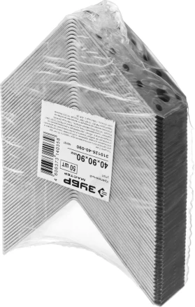 Крепежный угол ЗУБР "МАСТЕР", 40х90х90мм, 50шт 310125-40-090 купить в Муравленко