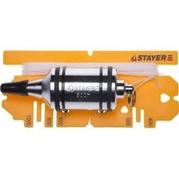 Отвес STAYER &quot;PROFI&quot; строительный со шнуром, с противоударными ободками, 500 г 06352-50