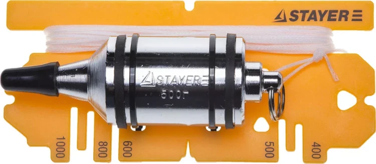 Отвес STAYER "PROFI" строительный со шнуром, с противоударными ободками, 500 г 06352-50 купить в Муравленко