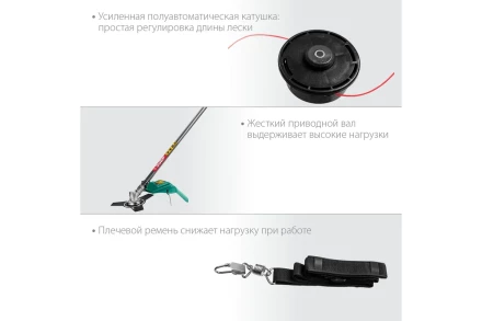 ЗУБР 1300 Вт, ш/с 38 см, сетевой триммер (КСВ-38-1300) купить в Муравленко