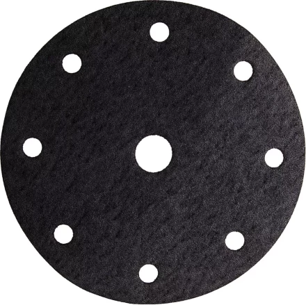 Круг шлифовальный URAGAN &quot;Универсальный водостойкий с покрытием стеарата цинка&quot; на липучке, 9 отв., P180, 150мм, 50шт 907-44114-180-50 купить в Муравленко